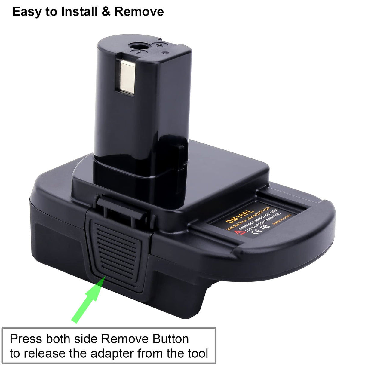 ELEFLY DM18RL Battery Adapter Converter Compatible with 20V Battery & M18 Battery, Compatible with Ryobi 18V Battery ONE+ Tools P108 ‎P189 P190 P197 PBP005 ELEFLY