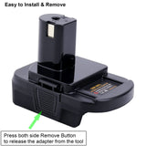 ELEFLY DM18RL Battery Adapter Converter Compatible with 20V Battery & M18 Battery, Compatible with Ryobi 18V Battery ONE+ Tools P108 ‎P189 P190 P197 PBP005 ELEFLY