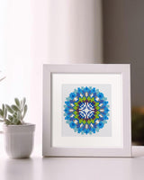 PeakLuv 12pcs Mandala Small Diamond Art Kits Small Diamond Painting Kits, Flowers Mini Diamond Art Kits for Beginners, Square Drill Mini Gem Painting 1-Hour Painting for Home Desktop Decor, 6X6in PeakLuv