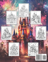 Castle Coloring Book: Amazing Castles Pages to Color Easy and Medium for Adults and Kids for Relaxation and Stress Relief Majosta