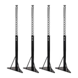 KAZAKA Adjustable Table Legs,20-30 inch for Activity Table,Office Table,Kidney Table-Set of 4 (Black) KAZAKA