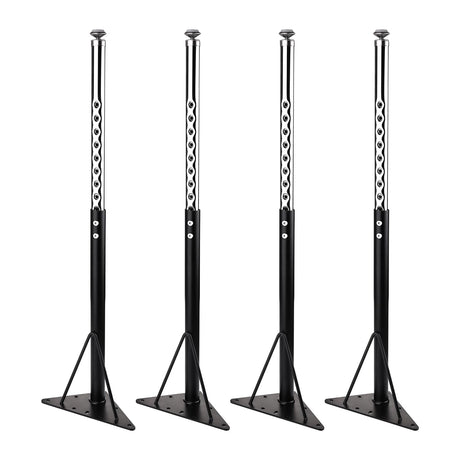 KAZAKA Adjustable Table Legs,20-30 inch for Activity Table,Office Table,Kidney Table-Set of 4 (Black) KAZAKA