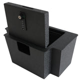 YOULAI Center Console Gun Safe - Console Gun Vault Compatible with Chevy Silverado 1500/GMC Sierra 1500 2023-2025, FIT 2022 Refreshed Model (4 Digit Lock with Key) YOULAI