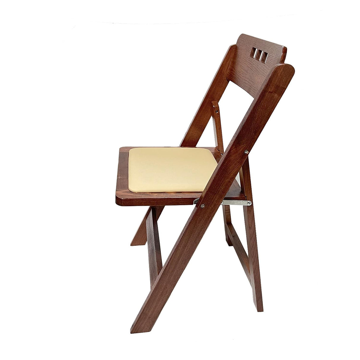 Wood Folding Chair with Padded Seat, Comfortable, and Durable Foldable Chairs for Weddings, Banquets, and Events, 1,000-lb. Static Weight Capacity, (Set of 2, High-Back Fruitwood) FeliChair