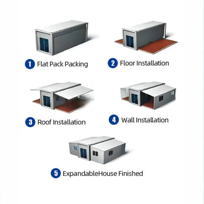 Generic 20ft, 40ft Amazon Tiny House, Prefab Tiny Homes with Kitchen and Bathroom, Tiny Home Kit, Prefab Homes for Office, Shop, Villa, Outdoor Houses, Mobile Home for Vacation, Houses to Live in