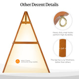 VINGLI Heavy Duty 660 LBS Wooden Swing Frame with Extra Bottom Connection Board, Upgraded A-Frame Porch Swing Bench Stand for Indoor & Outdoor (4FT, Brown) VINGLI