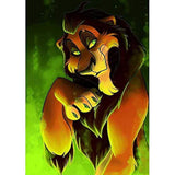 DIY 5D Diamond Art Kit, Lion King Taka Scar Full Diamond Embroidery Rhinestone Cross Stitch Arts Craft Supply for Home Wall Décor 11.8x15.7 inches Better Selection