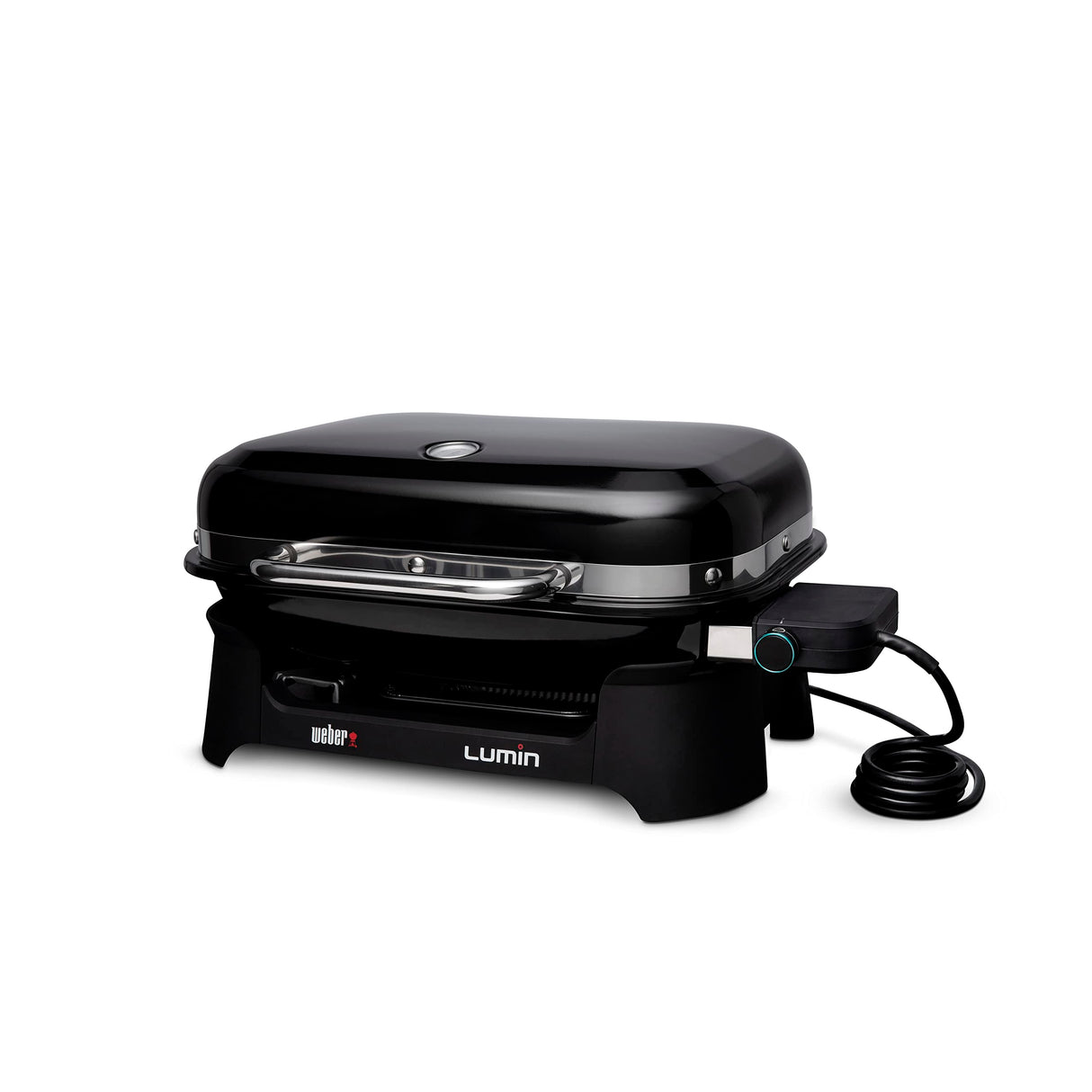 Weber Lumin Outdoor Electric Barbecue Grill, Black - Great Small Spaces such as Patios, Balconies, and Decks, Portable and Convenient Weber