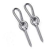 Heavy Duty Hammock Hanging Kit - 1400 LBS Capacity, Stainless Steel Hooks & Carabiners for Indoor/Outdoor Hammocks, Yoga Swings & Chairs Cyfie