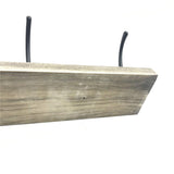 Sageme Wall Mounted Coat Rack, Wooden Entryway Vintage Rustic Coat Rack Hat Hanger Rack Zinc die-cast 4-Hook Rail for The Entryway, Bathroom, Bedroom, Kitchen, Mudroom Pinewood Alloy 4-Hook Sageme
