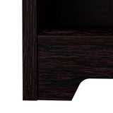 Bush Furniture Tall 5 Shelf Bookcase, Large Open Bookshelf, Sturdy Display Cabinet for Living Room or Home Office, Cabot Collection, Espresso Oak Bush Business Furniture