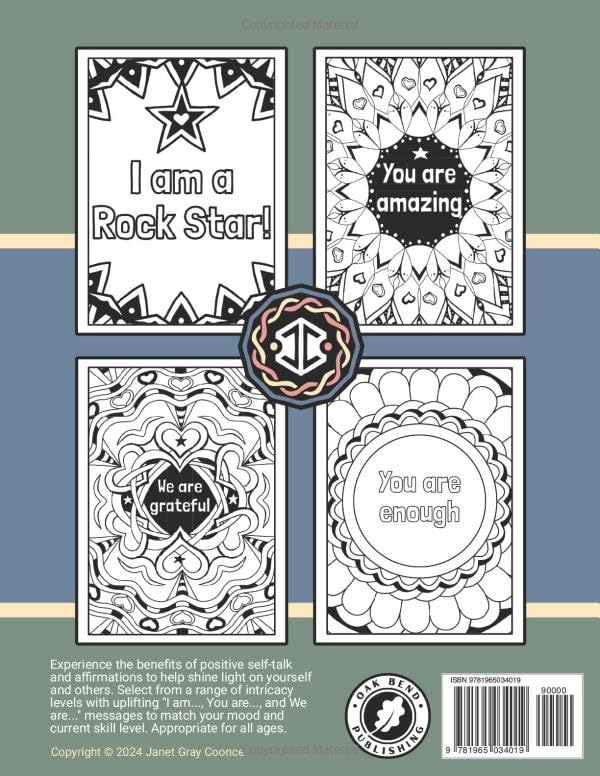 Coloring Retreat: Coloring Book of Positive Vibes WoodArtSupply