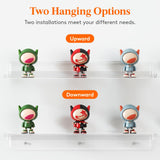 Lifewit Floating Shelves for Wall, 6 Pack 15" Clear Acrylic Shelf Room Decor for Book/Figures/Photo/Makeup in Bathroom, Book Shelf, Living Room, Bedroom, Kitchen Storage and Organization Lifewit