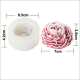 Peony Candle Mold Half Open Flower Mold 3D Flower Resin Casting Mold Resin Making Molds Silicone Mold for Candle Home Decorate Mold Candle Making Mold 3D Animal Mold ESEDAGE