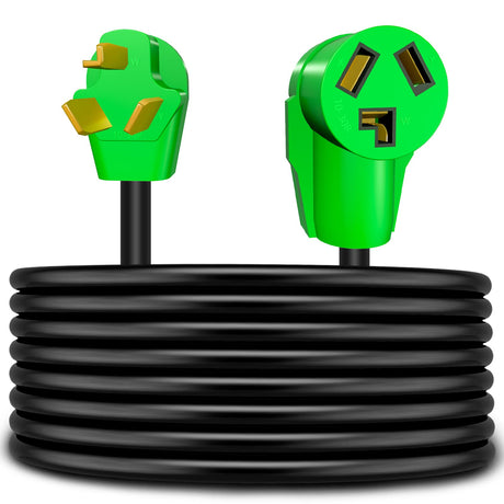 Gerguirry 3 Prong 25 Feet Dryer Extension Cord, 30 Amp NEMA 10-30P to 10-30R Heavy Duty Cord, Use for Dryer Power Extension and Level 2 EV Charging, 125V/250V 7500W 10-AWG Gauge, UL Listed Gerguirry