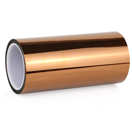 BOMEI PACK Polyimide Tape, 1 Pack High-Temperature Resistant Tape 8inch x 33m(108ft), No Residue Heat-Resistant Tape for Electric Task, 3D Printing, Soldering, Sublimation, Masking BOMEI PACK