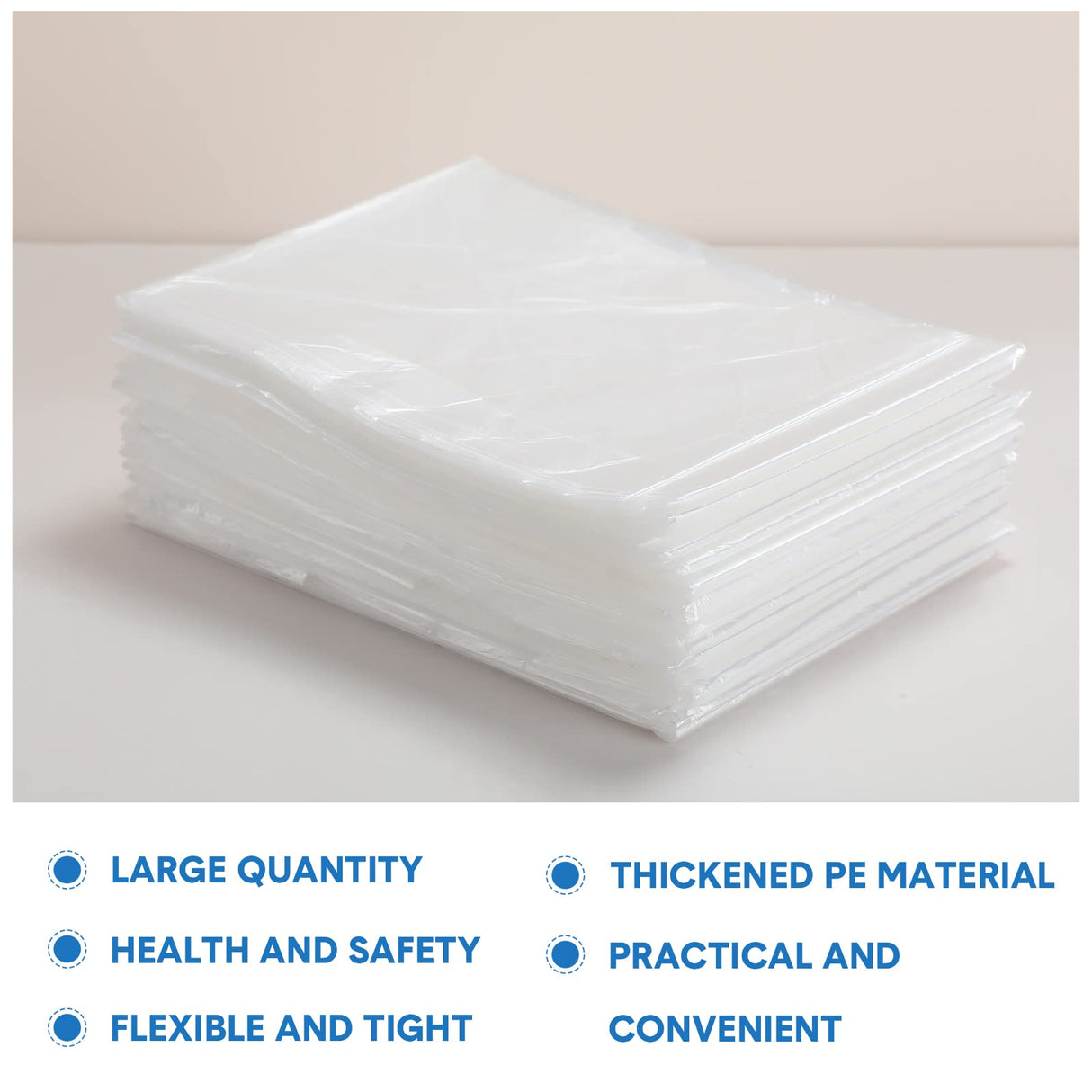 Mimorou 100 Pack Disposable Sauna Blanket Sauna Bag Liners Plastic Sheeting for Body Wrap 87 x 47 Inch Thicken Bag Infrared Blanket for Beauty Salon Spa Accessories Mimorou
