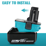 Battery Adapter for Makita DCA1820 18V Compatible with Makita Lithium Battery Convert for DeWalt CA1820 18V DC9180 DC9096 Tool Use Ecarke