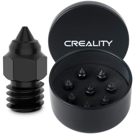 Creality High End Hardened Steel Nozzle MK8 0.4MM 450℃ Harden Extruder Tips with High Thermal Conductivity for Creality Ender 3/Pro/V2/MAX,Ender 5/Pro/Plus,Ender 6,CR-10S/S4/S5 3D Printers ENOMAKER