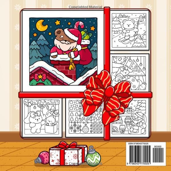 Xmas Times: Coloring Book For Adults And Teens Featuring Cozy Christmas Scenes With Adorable Animal Characters And Cute Objects For Stress Relief (Cozy Xmas) WoodArtSupply