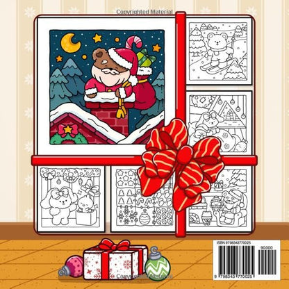 Xmas Times: Coloring Book For Adults And Teens Featuring Cozy Christmas Scenes With Adorable Animal Characters And Cute Objects For Stress Relief (Cozy Xmas)