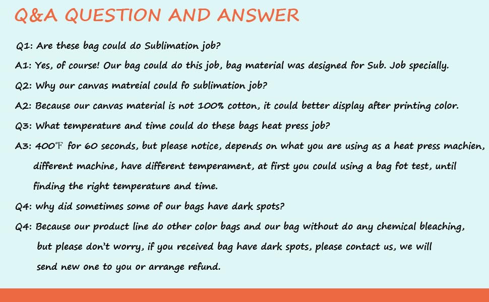 E-Found 10 Pcs Canvas Sublimation Tote Bags Blanks, Sublimation Blank Bag Resuable Washable Grocery Tote Bags for DIY Carry Books and Lunch Box E-Found