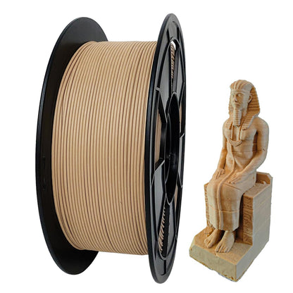 Wellshow/SunTop Wood PLA 3D Printer Filament 1.75mm, PLA Woodlike Filament, 15% Wood Powder Added, 1kg(2.2lbs), 0.6mm Nozzle rec. - WoodArtSupply