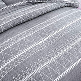 WONGS BEDDING Grey Comforter King, Soft Microfiber Reversible Grey Boho Down Alternative Comforter Set for King Bed- 3 Pieces (1 Solid Comforter + 2 Pillow Shams), Bedding Comforter Set 104" x 90" WONGS BEDDING