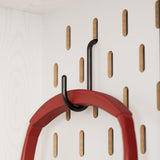 IRONCK Bookshelf and Bookcase with Pegboard and Deep Drawer, 79" H x 55" W 8 Cubby Display Book Shelves, Modern Wide Wood Etagere Shelving Unit for Living Room, White IRONCK