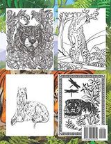 TIGER COLORING BOOK: An Adult Tiger Coloring Book With 29 Beautiful Tiger designs for stress relieving and relaxation Majosta