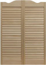 LTL Home Products 853242 Pinecroft Louvered Café Door, Solid Pine Wood, 32"x42", Unfinished LTL Home Products