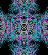 DIY 5D Diamond Painting Kits Sacred Geometry Symbols Circle in Vector Kaleidoscope Yoga Full Drill Painting Arts Craft Canvas for Home Wall Decor Full Drill Cross Gift 20X16 Inch Vooft