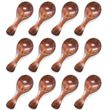 HANSGO Small Wooden Spoons, 10PCS 3.25 inches Ice Cream Salt Spoon Honey Coffee Tea Sugar Salt Jam Mustard Spoons HANSGO