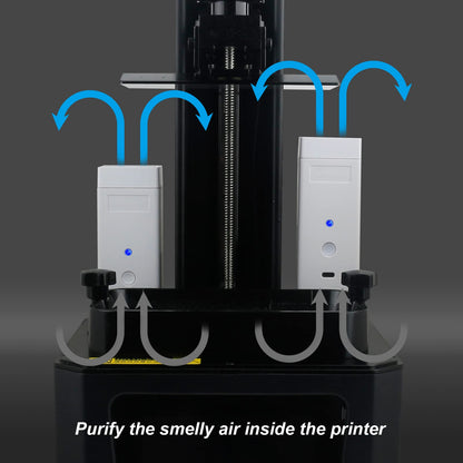 ENOMAKER Resin Air Filter Fan Machine with Activated Carbon Block Replacement for Anycubic Elegoo Creality LCD DLP MSLA 3D Printers (Pack of 2) - WoodArtSupply
