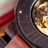 BOBO BIRD Mens Wooden Watches Luxury Mechanical Watch Lightweight Wood Band Timepieces for Men with Gift Box BOBO BIRD