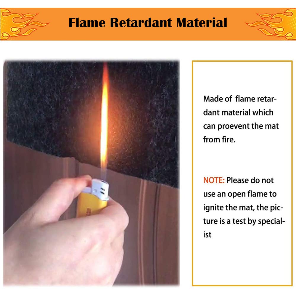 Brinman Under Grill Mat,Premium Grill Mat for Deck, Under Grill Floor Mats to Protect Deck,BBQ Mat for Under BBQ, Absorbent Oil Pad Protector for Decks and Patios,Waterproof, Reusable,(36x30 Inches)… Brinman