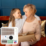 Lewhoo Circular Knitting Needles Set, 13 Pairs Interchangeable Aluminum Round Circular Needle for Knitting with Bag 3.0~10.mm Lewhoo