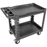 Klein Tools 54831MB MODbox Utility Cart, 2-Shelf Heavy Duty Rolling Tool Cart, 500-Pound Capacity, 6-Inch Wheels, for Jobsite, Warehouse Klein Tools