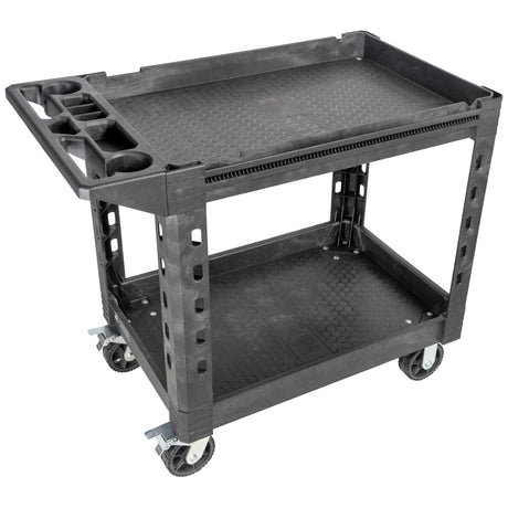 Klein Tools 54831MB MODbox Utility Cart, 2-Shelf Heavy Duty Rolling Tool Cart, 500-Pound Capacity, 6-Inch Wheels, for Jobsite, Warehouse Klein Tools