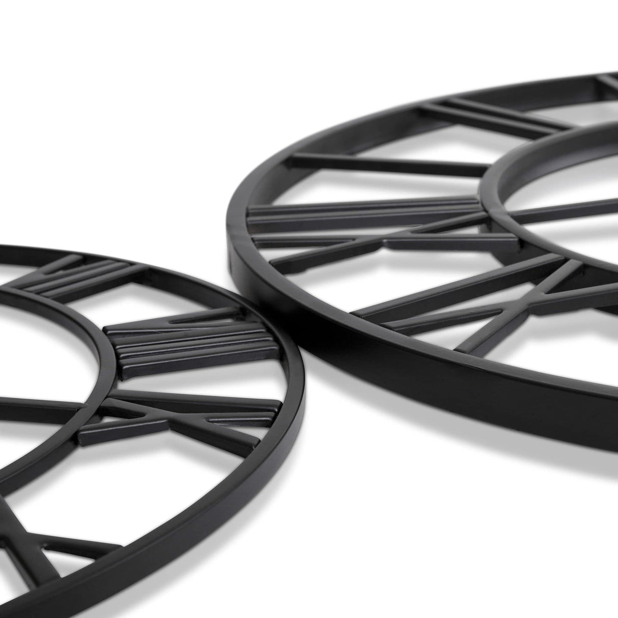 CLXEAST Silent 24 Inch Wall Clocks for Living Room Decor, Large Black Metal Roman Numeral Wall Clocks for Modern Farmhouse Home Decor,House Warming Gifts New Home CLXEAST