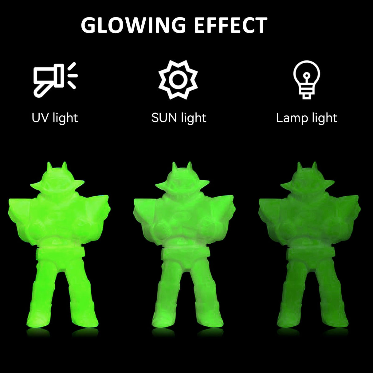 CCTREE Glow in The Dark PETG Filament 1.75mm, Glow High-Speed 3D Printer Filament 1KG, Dimensional Accuracy +/- 0.03mm, Fit for Creality, Bambu Lab, Anycubic, ELEGOO FDM Printers, Glow Green CCTREE