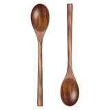 HANSGO 2PCS Wooden Cooking Spoons, Large Wooden Cooking Spoons Wooden Kitchen Utensil for Cooking Serving Mixing HANSGO