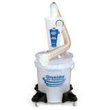Oneida Air Systems Dust Deputy Deluxe Cyclone Separator Kit with Caster Mounts and Clear Collapse-Proof Bucket for Wet/Dry Shop Vacuums (DD Deluxe Oneida Air Systems