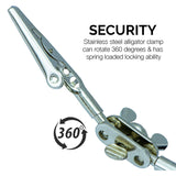 NEIKO 01902 Adjustable Helping Hand with Magnifying Glass, Third Hand Solder Aid, Soldering Wire Station Stand with Dual Alligator Clips and a Heavy Base, Beading & Jewelry Making Tools, Solder Holder NEIKO