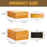 Bee Hive 10 Frame Bee Hives and Supplies Starter Kit, Bee Hive for Beginner, Honey Bee Hives Includes 1 Deep Bee Boxes, 1 Bee Hive Super with Beehive Frames and Foundation MayBee
