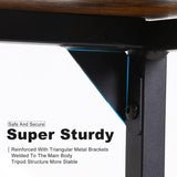 Computer Desk 47 Inch, Home Office Desk Writing Study Table Modern Simple Style PC Desk with Black Metal Frame,Vintage MGHH