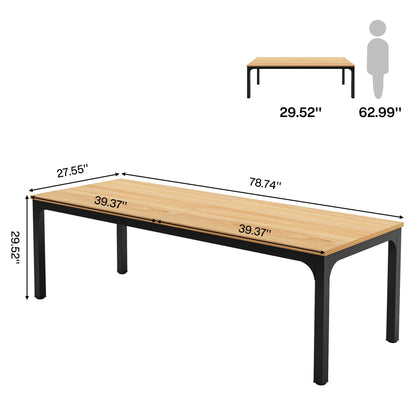 Tribesigns 78.7 Inches Extra Long Computer Desk 2 Person Desk, Double Long Desk, Workstaion for Home Office - WoodArtSupply