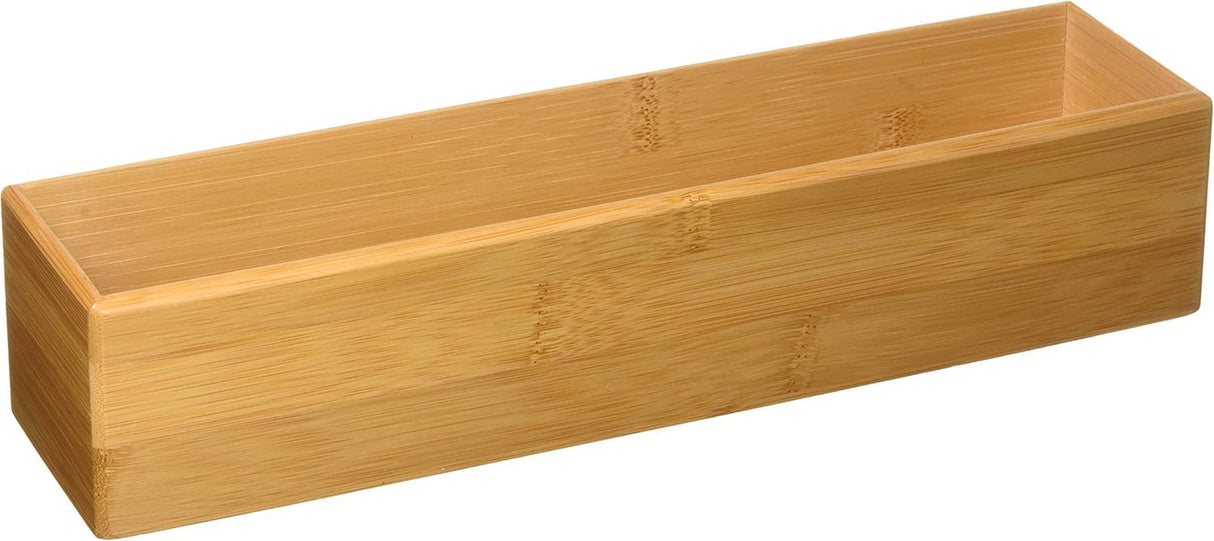 Lipper International 8382 Bamboo Wood Stacking Drawer Organizer Box, 12" x 3" Lipper International