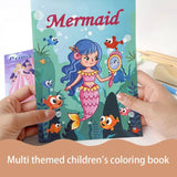 Aannanl 24 Mini Coloring Books Suitable for Kids Ages 2-4 and 4-8,Small Party Gifts,Bulk Birthday Gifts,Gift Bag fillers,School Classroom Activities Include Dinosaurs,Pets,Mermaids,Animal,Princess Aannanl