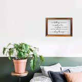 CHDITB The Best Things In Life Framed Wood Sign Plaque(16"×11"), Wooden Wall Table Sign with Scripture Bible Verse Quotes, Vintage Family Sign Housewarming for Home Bedroom Farmhouse Guest Room CHDITB